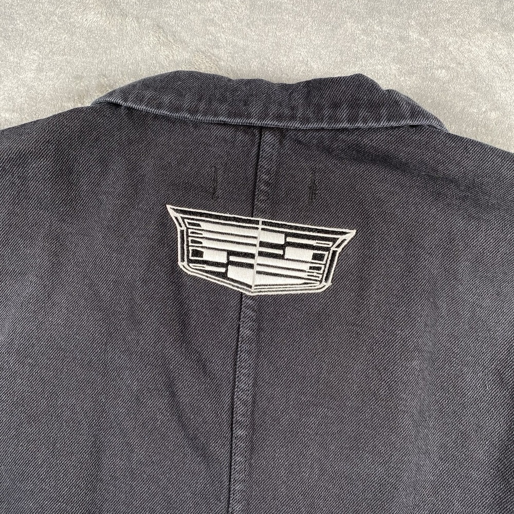 Alex Mill Britt Work Jacket Womens L Black Recycled Cotton Cadillac Celestiq - Picture 13 of 16